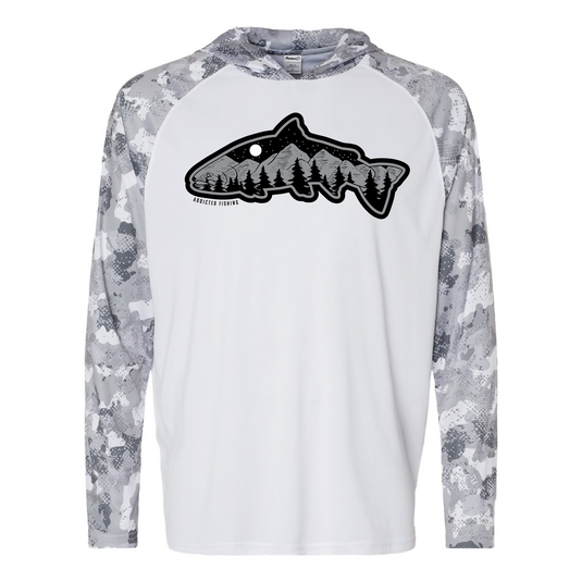 Silver Sky Fish Mountain Hooded UPF