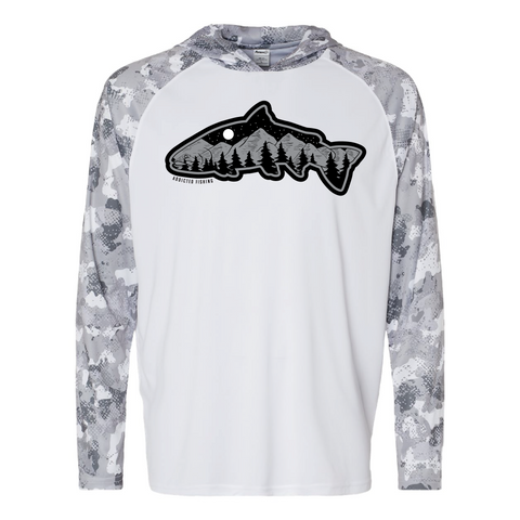 Silver Sky Fish Mountain Hooded UPF