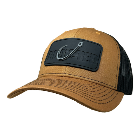 Addicted Blackout Patch Caramel Trucker Hat