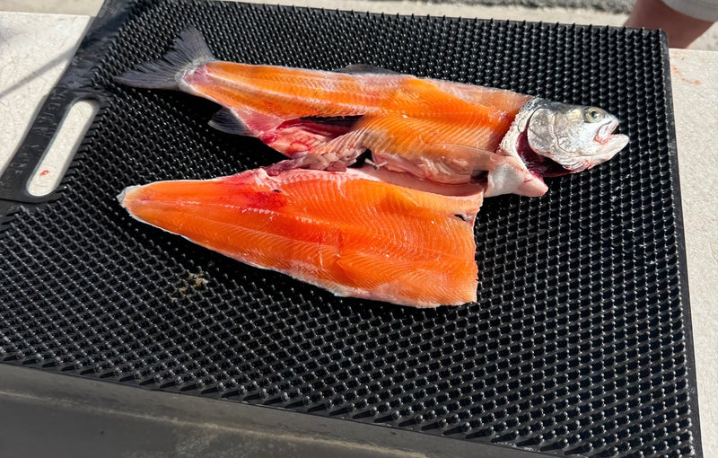 Load image into Gallery viewer, Black Fillet Away Fish Fillet Mat | Non Slip Fish Cleaning Mat
