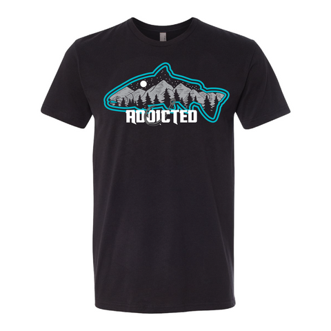 Aquamarine Fish Mountain T-Shirt