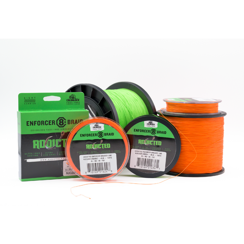 Load image into Gallery viewer, Addicted Enforcer 8X Braided Line - Nuclear Green - 150 Yard Spool
