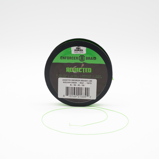 Addicted Enforcer 8X Braided Line - Nuclear Green - 150 Yard Spool