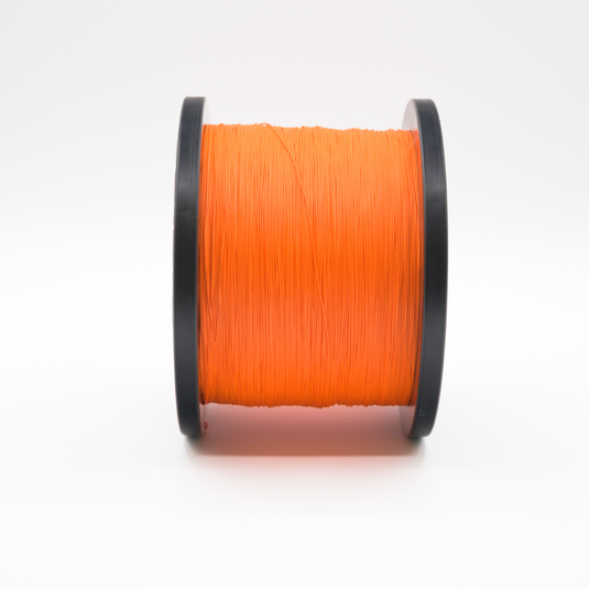 orange braided fishing line Optic 8X- No Fade Low diameter size. Sunline Siglon PE AMZ 165yd