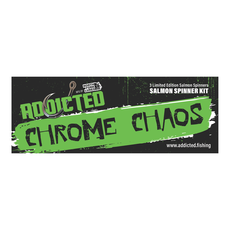 Load image into Gallery viewer, Chrome Chaos Salmon Spinner Kit
