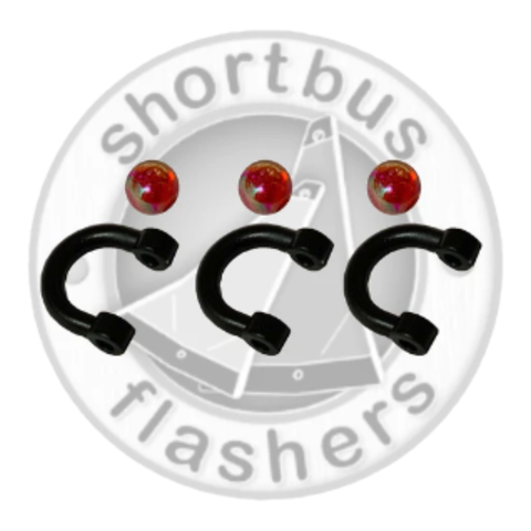ShortBus Plastic Clevis Red Bead
