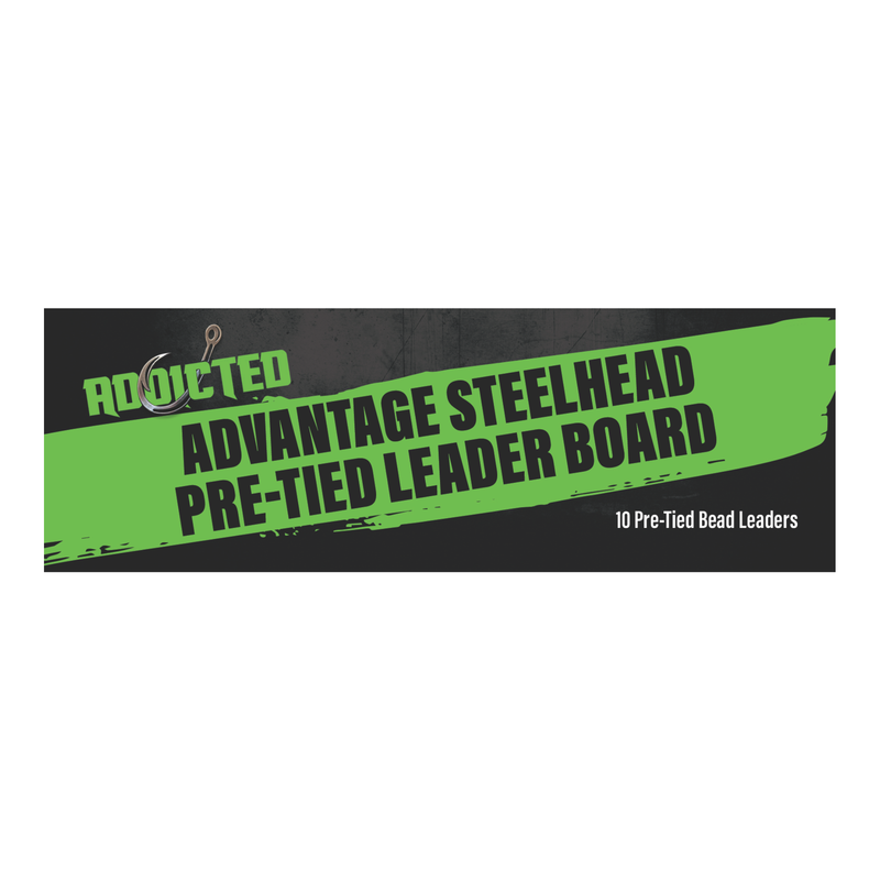 Load image into Gallery viewer, Advantage Steelhead Pre-Tied Bead Leaders Tried and True Board
