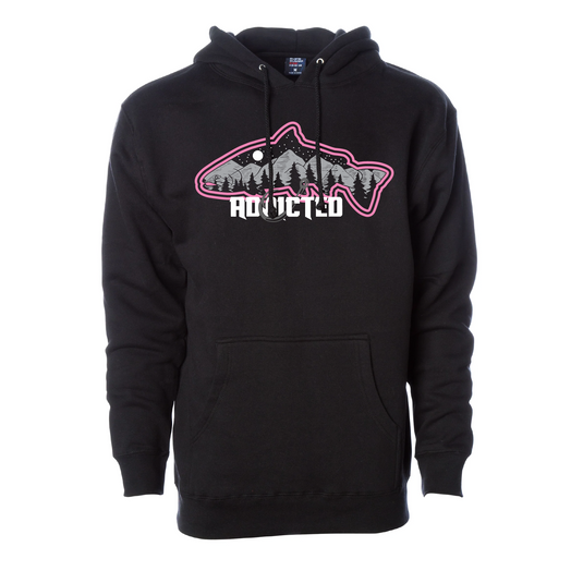 Bubble Gum Fish Mountain Hoodie