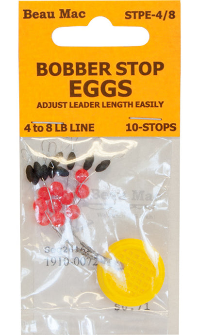 Beau Mac Bobber Stop W/Bead 12Pk