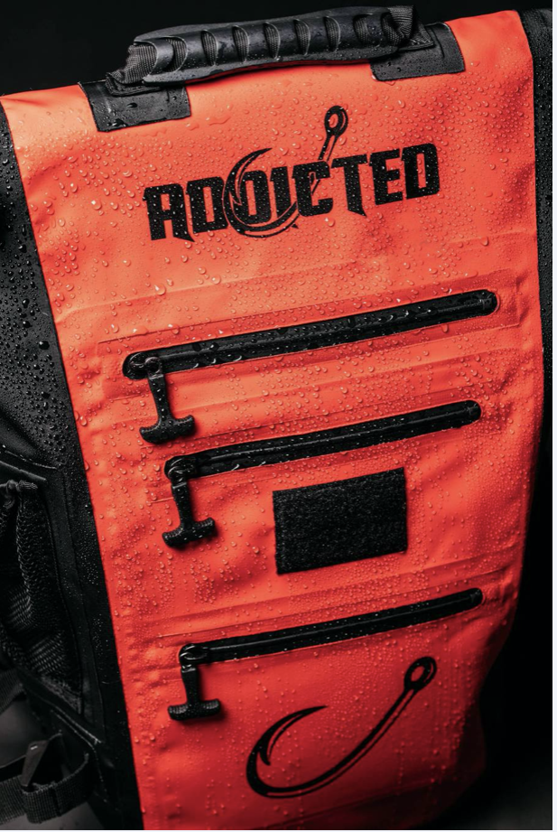 Load image into Gallery viewer, Red 40L Chrome Hunter Waterproof Backpack
