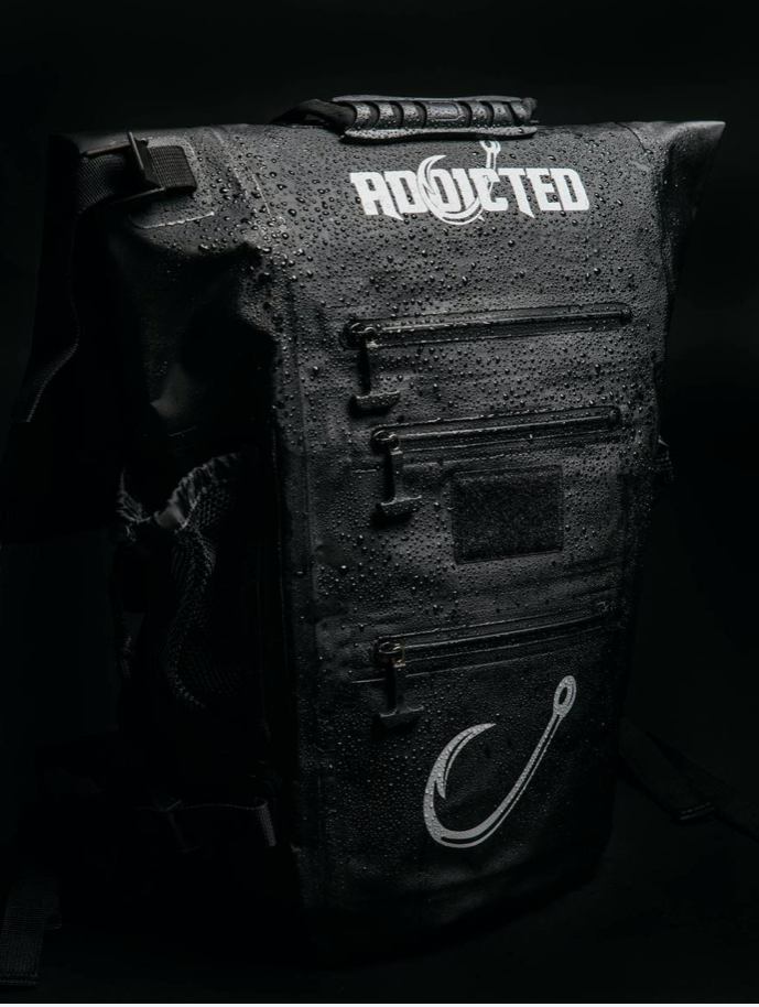 Load image into Gallery viewer, Black 40L Chrome Hunter Waterproof Backpack

