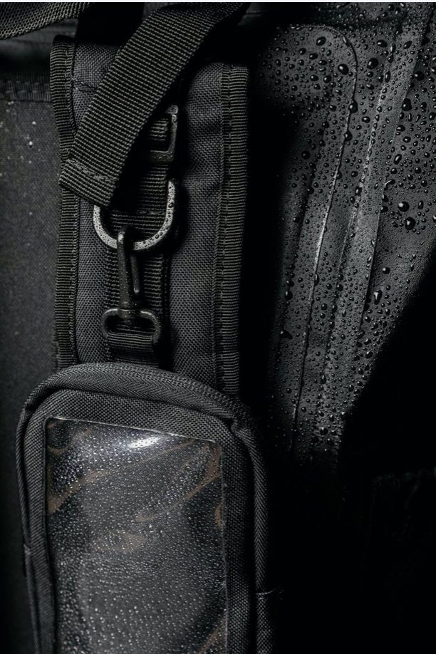 Load image into Gallery viewer, Black 40L Chrome Hunter Waterproof Backpack
