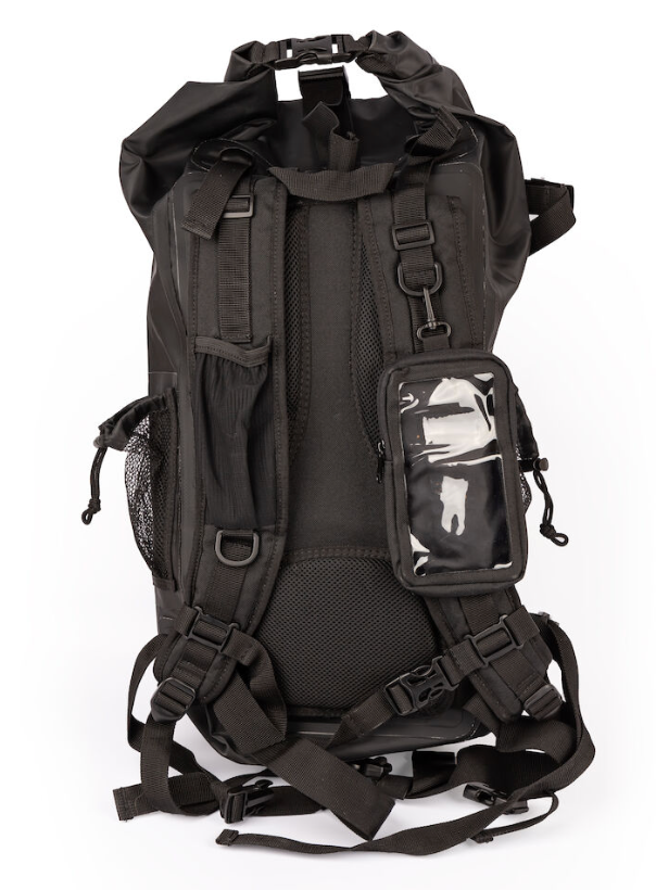 Load image into Gallery viewer, Black 40L Chrome Hunter Waterproof Backpack
