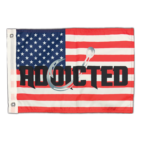 USA Addicted Boat Flag