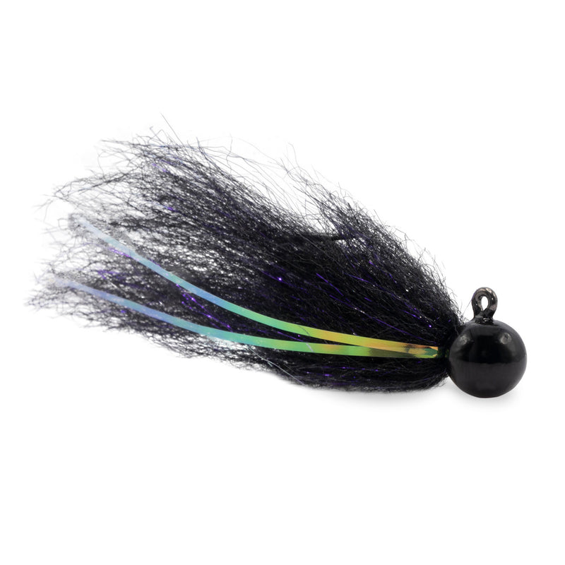 Load image into Gallery viewer, Black On Black Tailout Twitcher Jig
