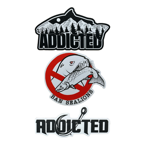 Addicted White Out Sticker Pack