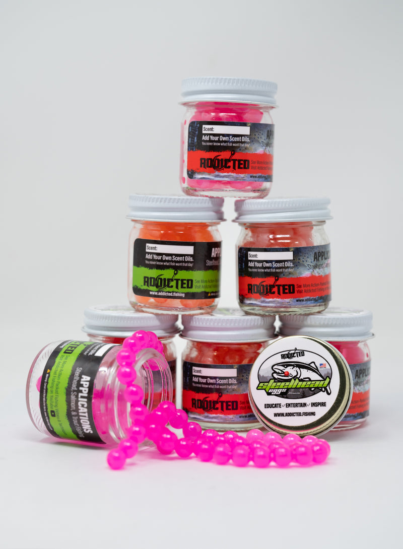 Load image into Gallery viewer, Clearwater Peach Trout &amp; Steelhead Rubber Eggs
