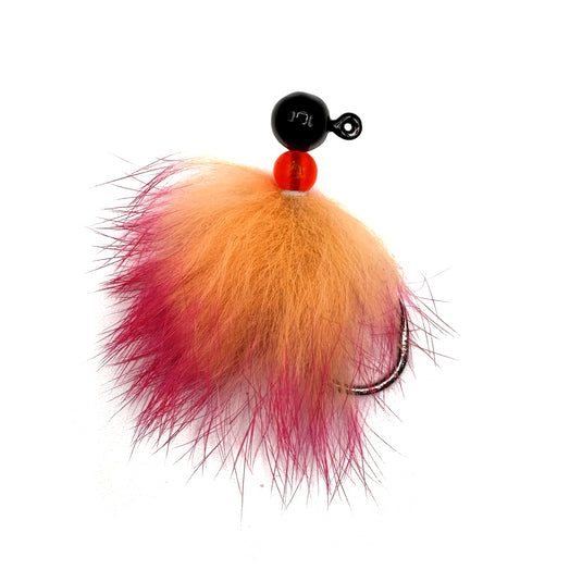Rabbit Reaper Hand-Tied Jig - Black/Peach/Pink