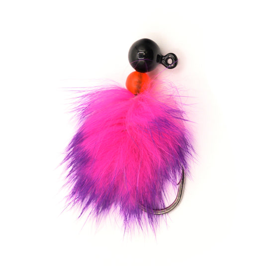 Rabbit Reaper Hand-Tied Jig - Black/Pink/Purple