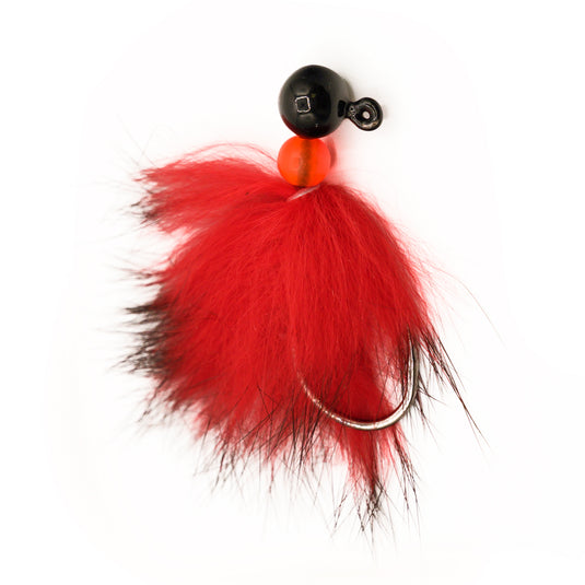 Rabbit Reaper Hand-Tied Jig - Black/Red
