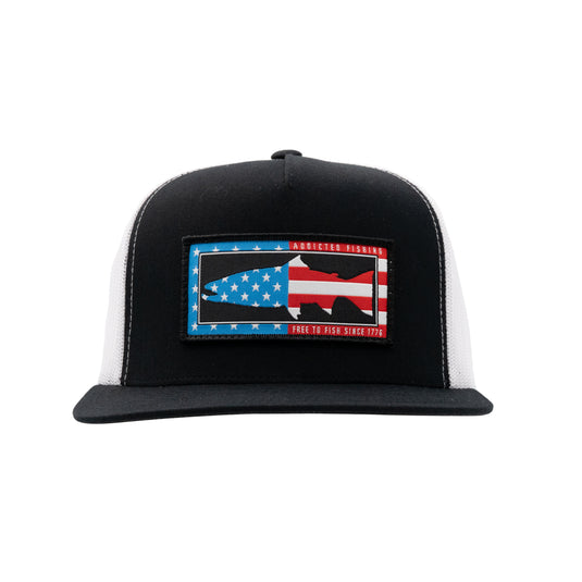 Free To Fish Flat Bill Trucker Hat