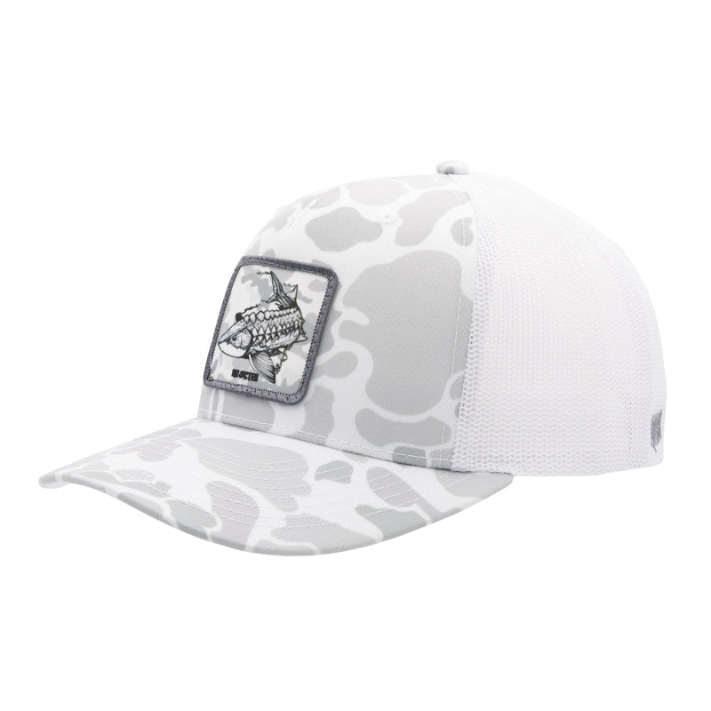 Load image into Gallery viewer, Sturgeon Addict White Camo Trucker Hat
