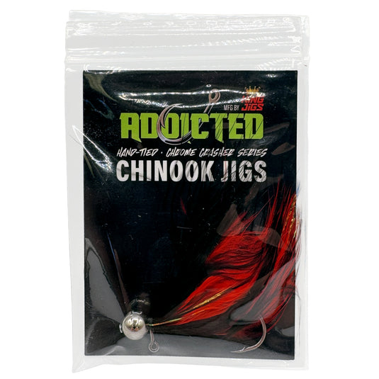 Chrome Crasher Salmon Jig - Nightmare - Nickel Head