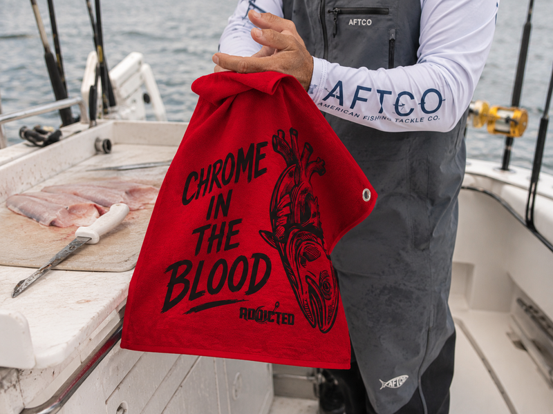 Load image into Gallery viewer, Chrome in the Blood Bait Towel
