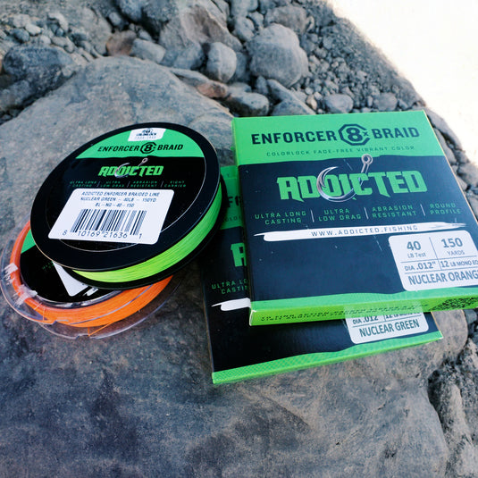 Addicted Enforcer 8X Braided Line - Nuclear Green - 150 Yard Spool