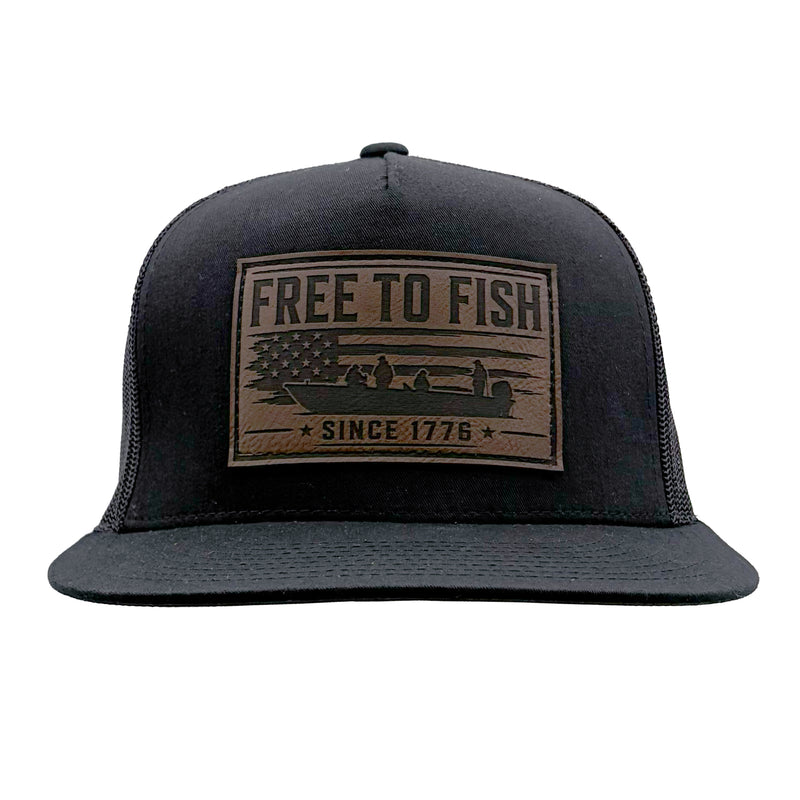 Load image into Gallery viewer, Free To Fish 250th Anniversary Flatbill Hat
