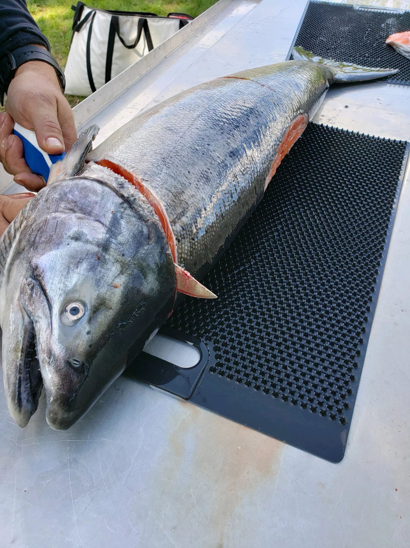 Load image into Gallery viewer, Black Fillet Away Fish Fillet Mat | Non Slip Fish Cleaning Mat
