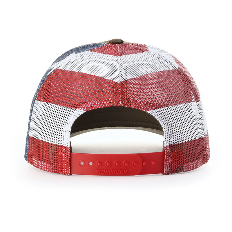 Load image into Gallery viewer, Free To Fish 250th Anniversary Patriotic Trucker Hat

