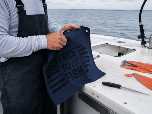 Free To Fish Bait Towel
