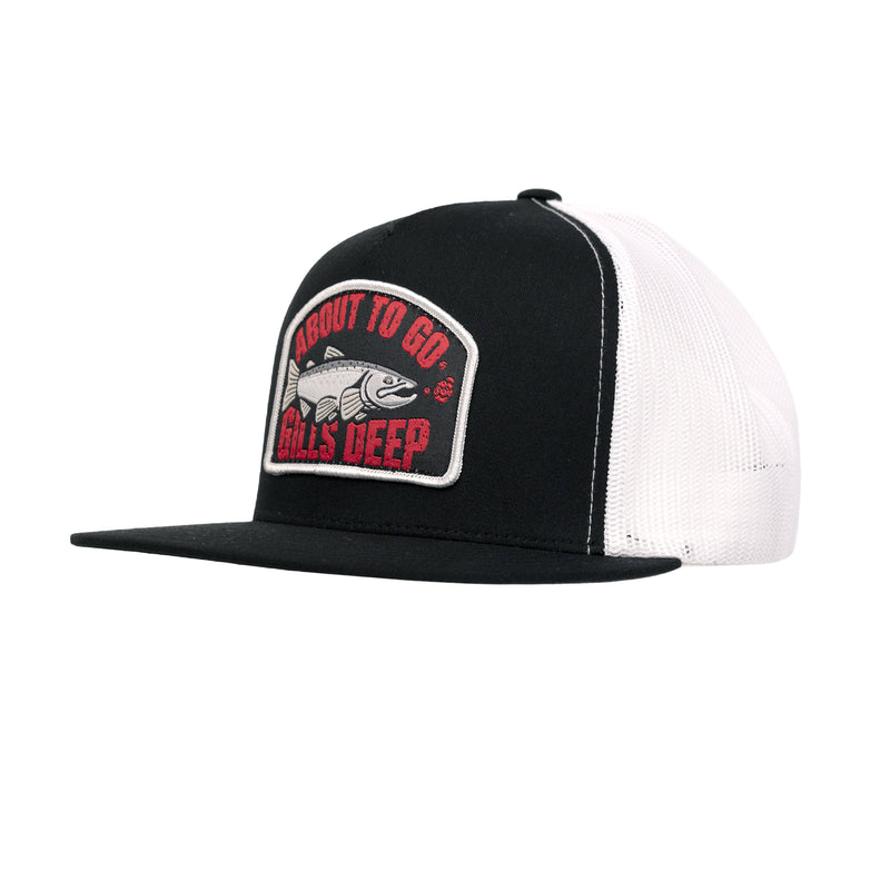 Load image into Gallery viewer, Gills Deep Flat Bill Trucker Hat

