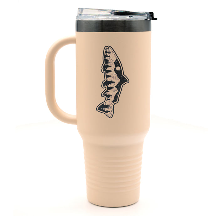 Fish Mountain 40oz Straw Tumbler