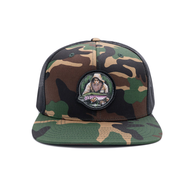 Load image into Gallery viewer, Steelhead Legend Flatbill Trucker Hat

