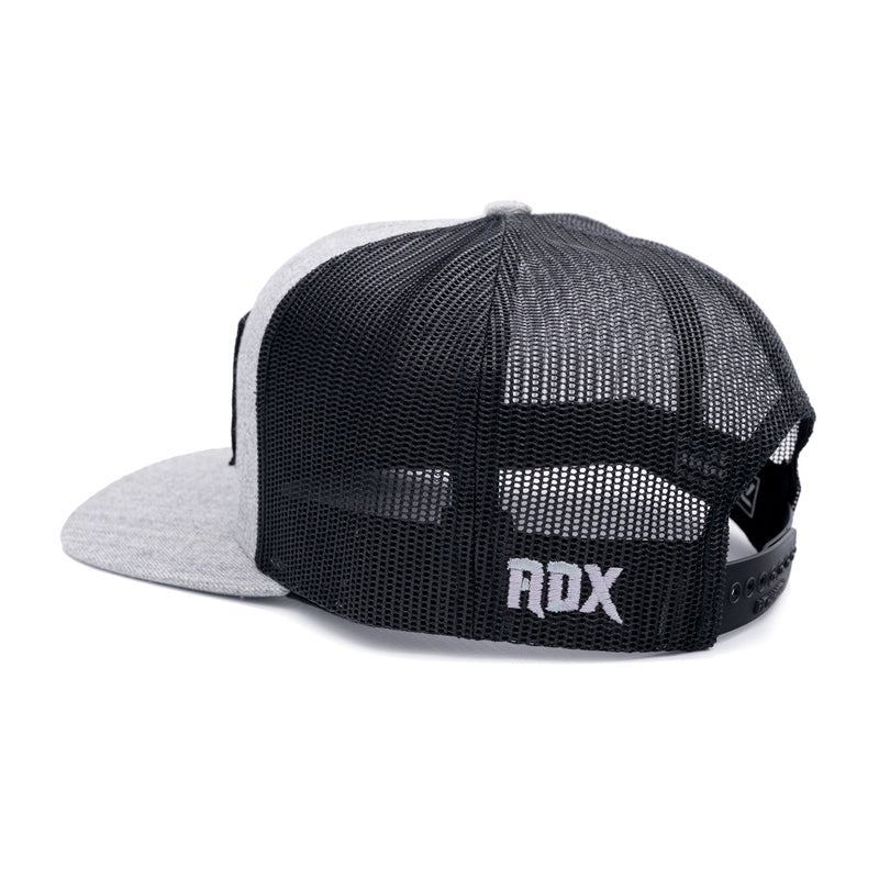 Load image into Gallery viewer, Steelhead Cross Flag Flatbill Trucker Hat
