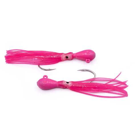 Pink Slayer Hoochie Twitchers (2 Pack)