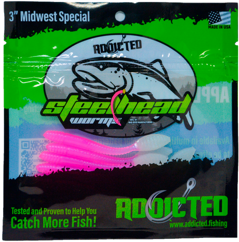 Chrome Candy Worms - 3" Midwest Special