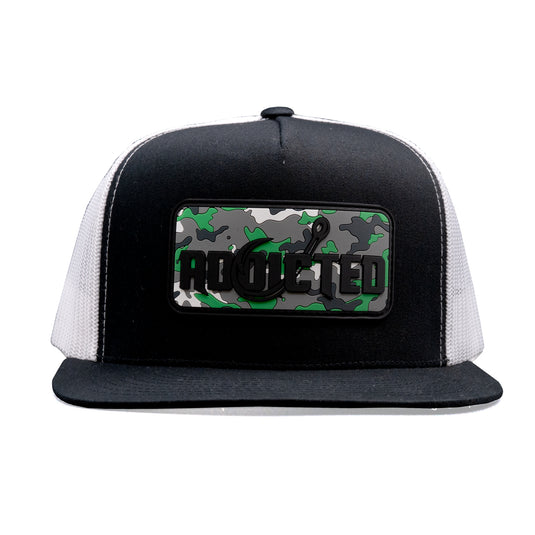 Green Gang Camo Flat Bill Trucker