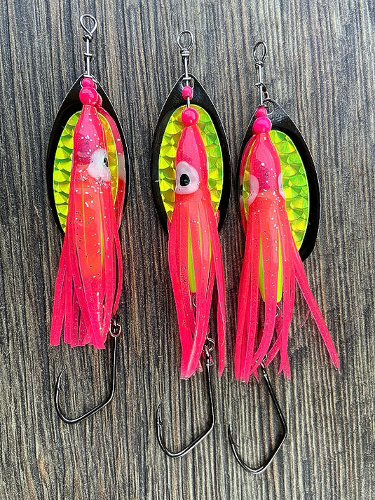 North Fork Lures "The Slinger-Pink/Chartreuse"