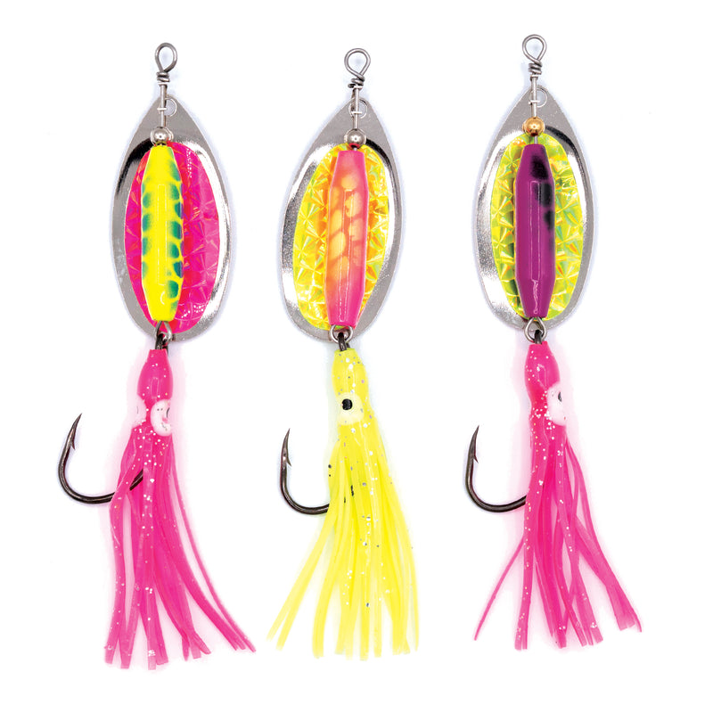 Load image into Gallery viewer, Chrome Chaos Salmon Spinner Kit
