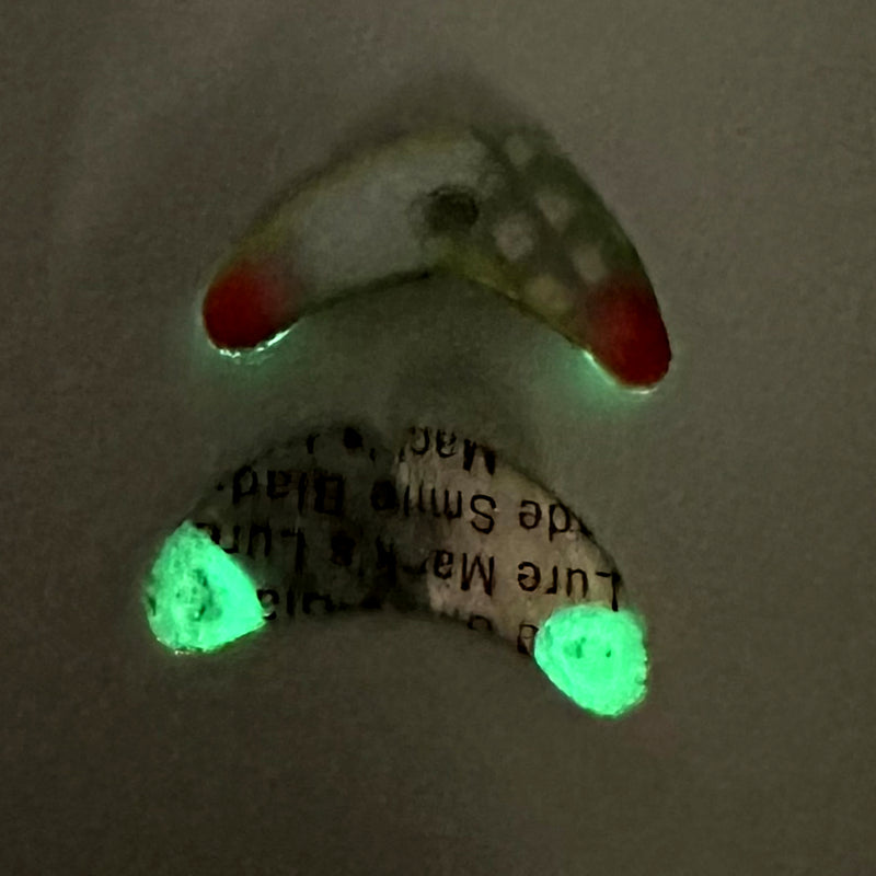 Load image into Gallery viewer, Hook Me Up Lures × Mack's Lure Smile Blade "Slack Water" Limited Edition - 2 pack
