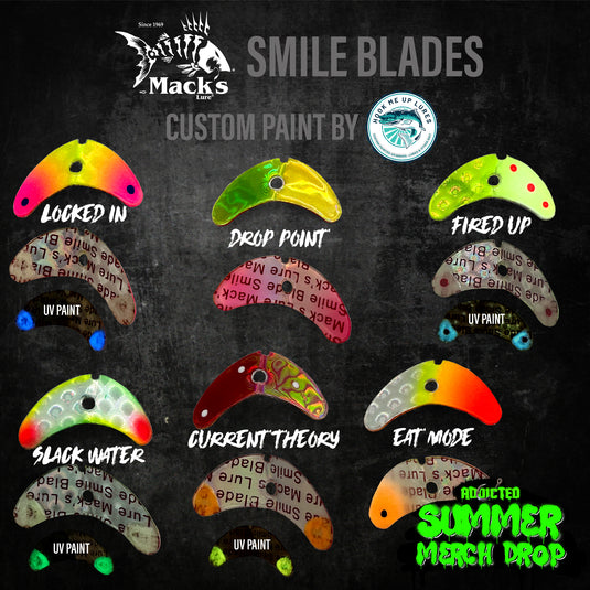 Hook Me Up Lures × Mack's Lure Smile Blade "Current Theory" Limited Edition - 2 pack