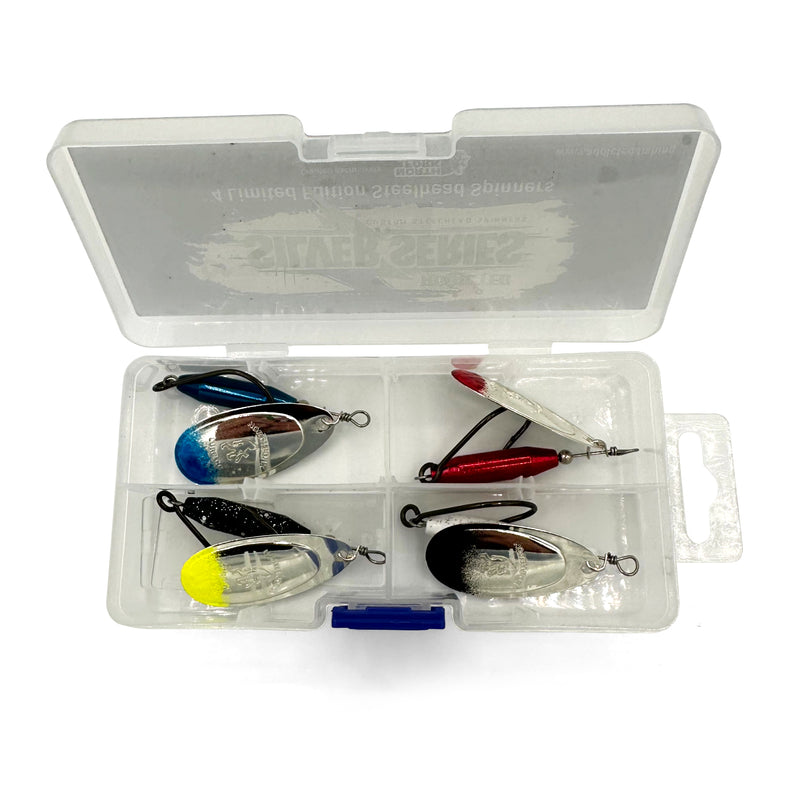 Load image into Gallery viewer, North Fork Lures "Silver Series" Limited Edition Spinner Kit
