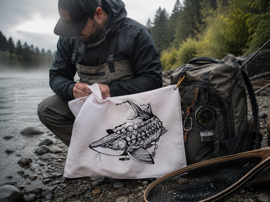White Sturgeon Bait Towel