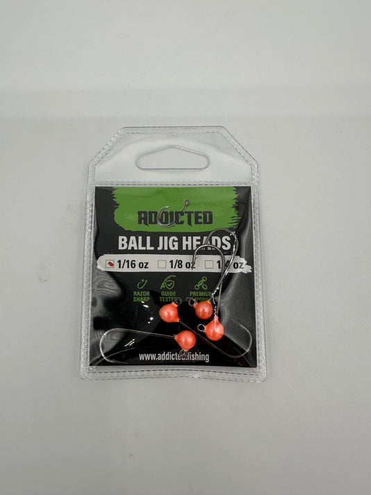 Addicted Micro Worm Jig Head - Peachy Pearl