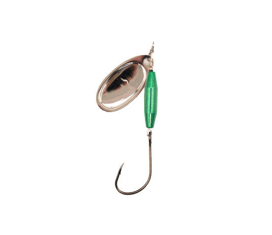 Chrome Slammer Series Spinner Green/Silver
