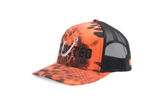 Orange Kryptek Trucker