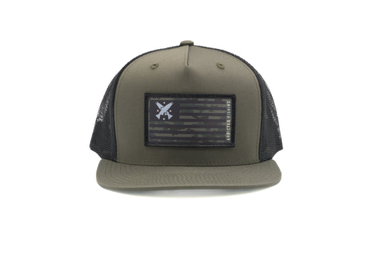 Hooked Up Flatbill Trucker Hat